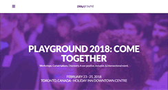 Desktop Screenshot of playgroundconf.com