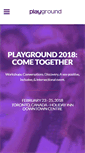 Mobile Screenshot of playgroundconf.com